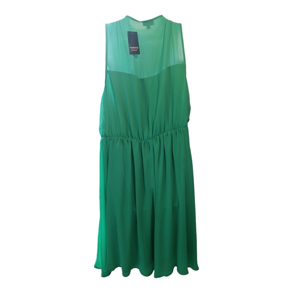 Torrid Chiffon Smocked Front Tank Dress👗 - Size 2 (18/20) 2X - Picture 2 of 5